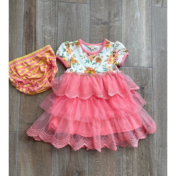 Matilda Jane Other - Matilda Jane Tiddlywinks Dress and Diaper Cover Sz 18/24mos
